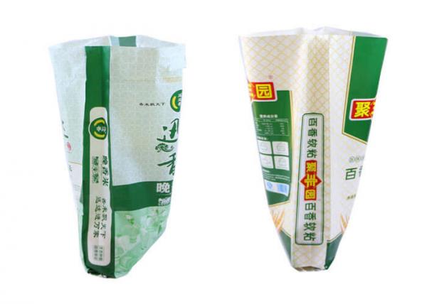 Quality Organic Rice Packaging Bags Polypropylene Sacks Weather Resistant for sale