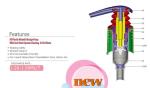 Plastic Screw Lotion Pump, 1.2-1.5ml/T, 24/410,24/415,28/400,28/410
