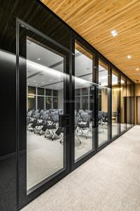 Wholesale 85mm Thick Movable Glass Partition Walls For Office / Commercial Space Customizable Design from china suppliers