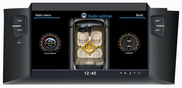 Ouchuangbo In Dash Radio GPS Navigation for Citroen new C4 DVD Multimedia S100