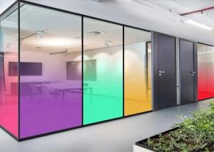 Wholesale High Durability and UV Protection in Custom Cut Satin Glass Partitions for Your Requirements from china suppliers