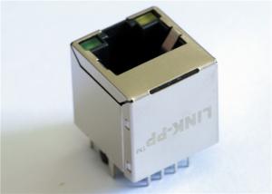 Wholesale 1.27 mm Pin Pitch Rj45 8Position Single Port Shielded , LPJE681BHNL from china suppliers