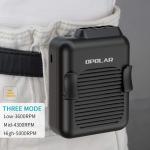 4000 MAh Mini Waist Clip Rechargeable Battery Powered Fan