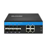 1G/2.5G Industrial Managed Ethernet Switch 8 SFP Fiber 4 Gigabit Ethernet Smart