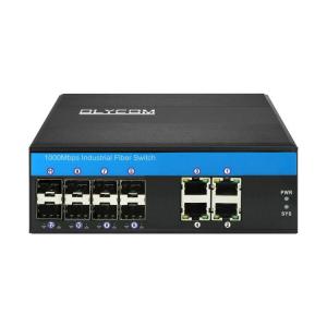 Wholesale 1G/2.5G Industrial Managed Ethernet Switch 8 SFP Fiber 4 Gigabit Ethernet Smart Managed from china suppliers