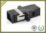 MTRJ SM MM Fiber Optic Cable Adapter Black Color SC Footprint ABS Material