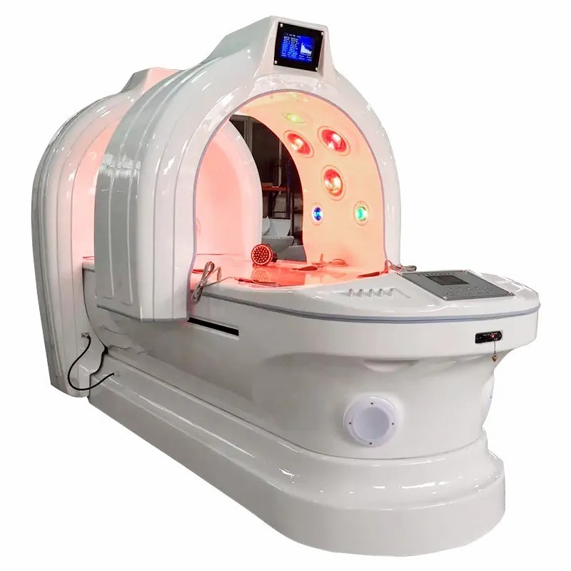 Fitkang Infrared Ozone Sauna Hydrotherapy Capsule LED Light Spa Capsule with Steam Heating