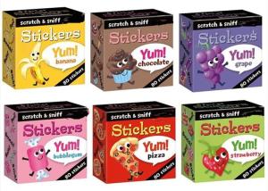 Wholesale Rolled Scratch Sniff 7'' X 3.5'' Custom Paper Stickers Cartoon Character Stickers Custom Die Cut Stickers from china suppliers