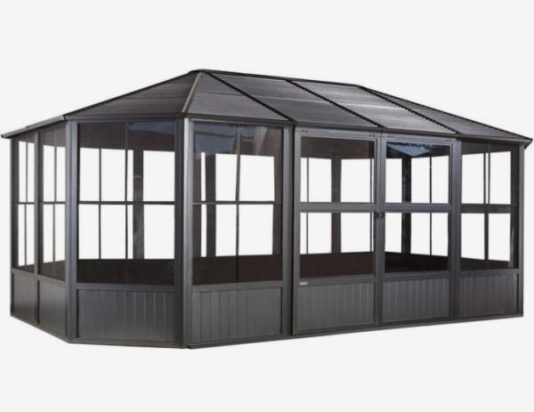 Customized Roof Winter Garden Free Standing Solarium Aluminum Sunrooms Ready To