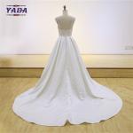 Elegant screen cloth embroidery satin floor-length a-line sweetheart pattern