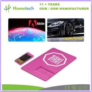 Wholesale Custom Full Color Printed Business Card USB Flash Drive Plastic Pendrive Popular Advertising Memory Stick from china suppliers
