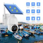 Solar Powered Outdoor IP65 Waterproof Night Vision TF Card 4G Camera
