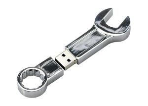 Wholesale Engrave Logo Metal Usb Flash Drive Wrench Shape 1g - 256g Customized Capacity from china suppliers