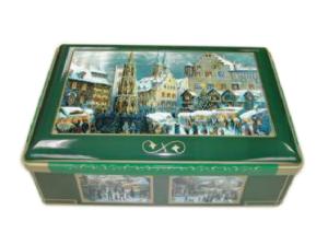 China Food Grade Square Tin Can For Cookies Packing Non Toxic Material Long Use Life on sale