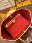 Louis Vuitton Designer Monogram Bag Pink Monogram Canvas Neverfull Mm Italian A