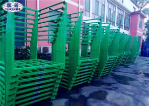 China Green Steel Stacking Racks , Warehouse Plate Stacking Storage Racks For Tobacco on sale