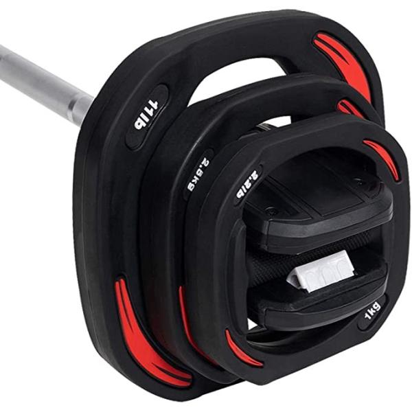 Rubber Coated Aerobics Barbell Steel Rubber Material For Weight Lifting