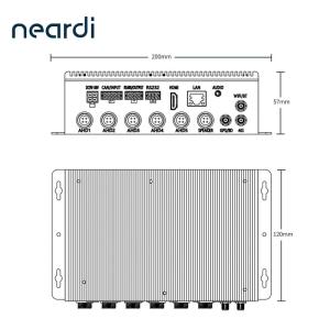Wholesale RK3399PRO SoC Fanless Vehicle Embedded PC Computer 3 TOPS NPU 32GB EMMC from china suppliers