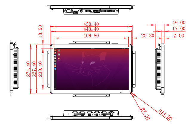 18.5-Inch Linux Control Module for Energy Management, Public Transport Displays, Healthcare Equipment, and Smart Cities