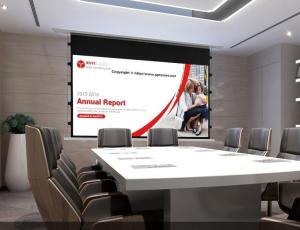 Wholesale In Ceiling Aluminum 100&quot; Tab Tensioned Projection Screen from china suppliers