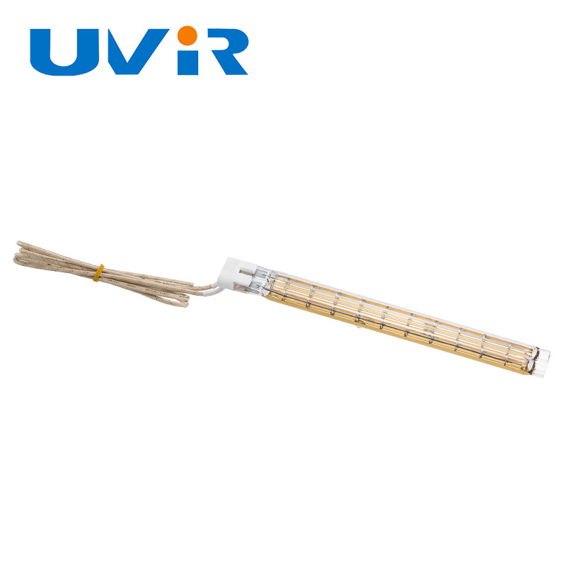 785W Ir Quartz Infrared Lamp Heater , Gold Reflector Infrared Halogen Lamp