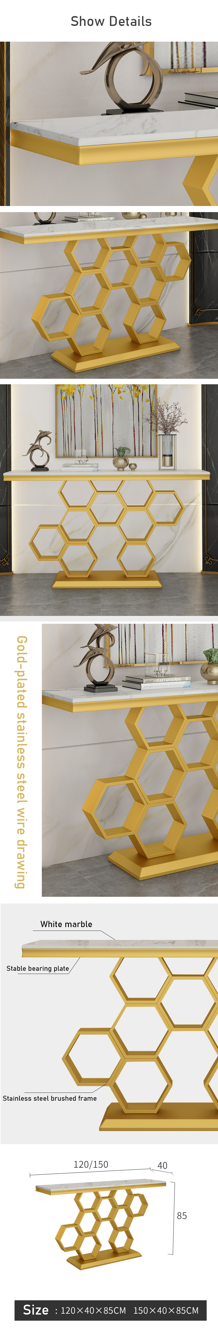 Luxury Crystal Venetian Mirrored Console Table Rectangular