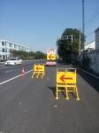 Buzzer Aluminium Traction Type Mobile Vehicle Barrier Anti Collision