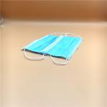 Non Woven 3 Ply Mask Consumable Blue Color Anti Pollution Odorless Skin Friendly