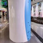 Decoration Interior Curved Aluminum Sheet Metal Wall Panels Column Seamed Cover