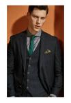 Woolen Cloth Fabric Handmade Lapel Business Suit Single Breasted Men's Suit 3