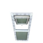 Tempered Glass PVC UPVC Awning Window Watertight Custom Color Size