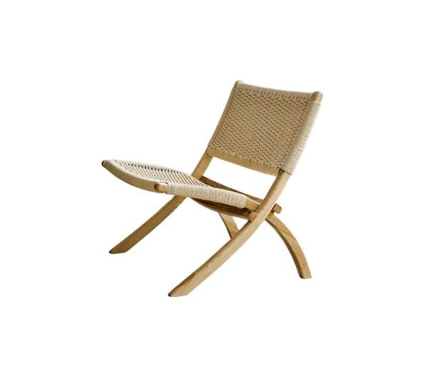 Hotel Living Room Furniture Nordic Style Solid Wood Leisure Chair with Woven