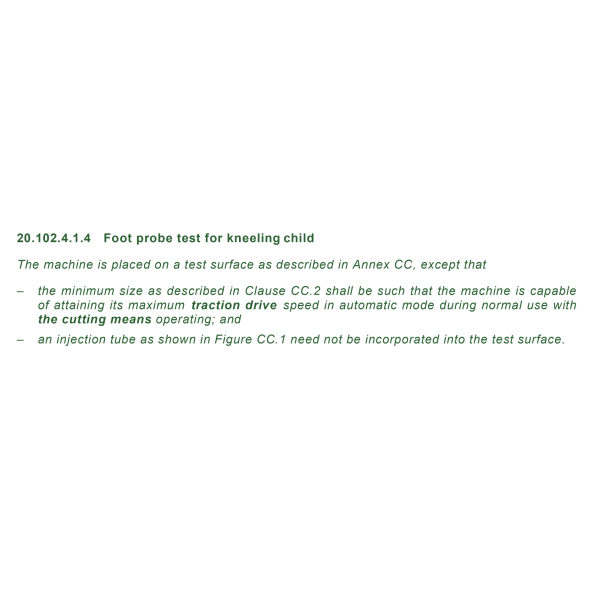 IEC 60335-2-109 Compliant Foot Probe for Kneeling Child Testing in Electrical Safety Test Equipment