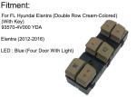 Auto Power window switch Front Left Dou'ble row cream-colored for Hyundai
