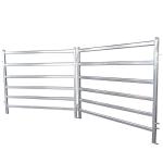 Six Bars Heavy Duty Metal Oval Rai Portable Corral Panels For Cattle