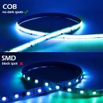 10ft RGBW Smart IC DC24V IP20 Flexible COB LED Decoration Strip Lights For Home