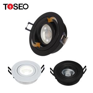 Wholesale IP20 Adjustable Gu10 Recessed Downlight Fitting Die Casting Aluminum from china suppliers