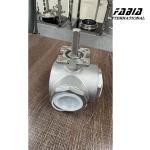 Three Way stainless ball valve high platform high temperature Excellent sealing