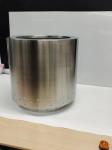 15L Capacity Silver 304 Stainless Steel Portable Fire Pit for Outdoor Heating