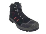 Synthetic Leather Work Boots / Mens Black Work Boots Insole Removable EVA