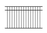Welded Wrought Iron Fence Panels With Finial Hot Dip Galvanized