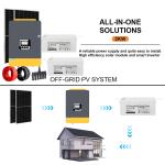 2kw Home On Off Grid Solar Energy System 120V/220V/230V/240V Adjustable Voltage