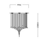 Luxury Stone Crystal Chandelier Large Modern Staircase Led Lighting(WH-NC-92)