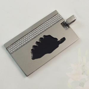Wholesale 316L Stainless Steel Rectangle Square Shaped Necklace Pendant LPS0199 from china suppliers