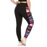 Elastic Plus Size Yoga Sets Polyester Spandex Womens 2 Piece Workout Outfits