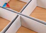 0.6mm Thickness Aluminium Grid Ceiling , Weather Resistant Metal Grille Ceiling