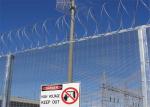 Residential ety Anti Climb Wire Mesh Fencing 2.4*2.1m Panel Size Easily