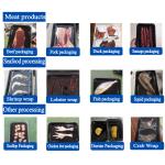 Industrial Strawberry Apple Fresh beef vacuum Seafood Skin Packaging Machine