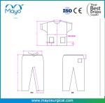 Blue 30gsm 40gsm Surgical Scrub Suits Light Blue Scrub Suit