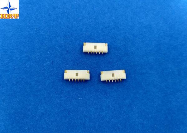 1A AC / DC 90 Degree Wafer Connector With Brass / Gold Flash Pins SMT male
